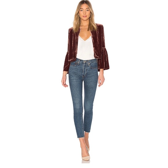 ✖️SOLD✖️Ulla Johnson Mara Velvet Jacket in Puce - Picture 4 of 7